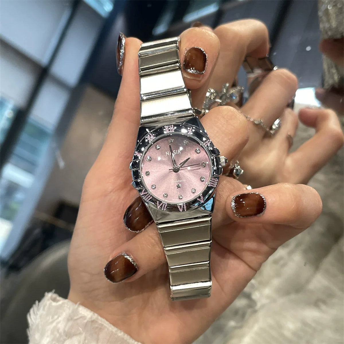 Noah Luxe Steel Watch - Purple