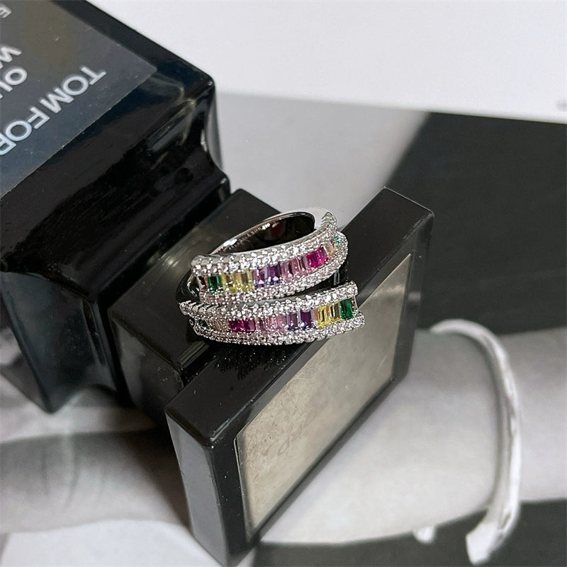 Quincy Rainbow Zircon Ring - Style One [XS2ZRNFG]