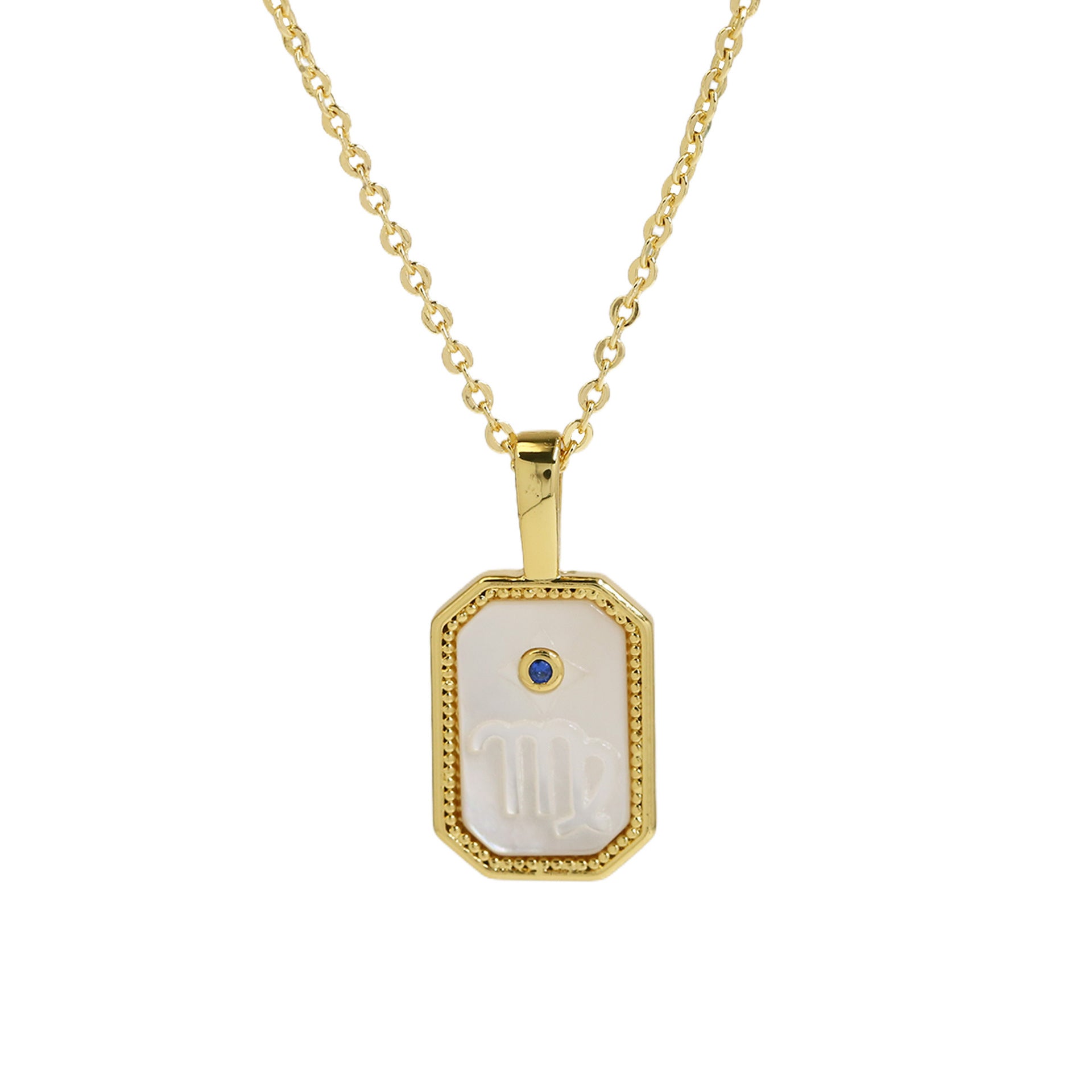 Jaslyn Constellation Birthstone Necklace - Virgo [2XWBNBEP]