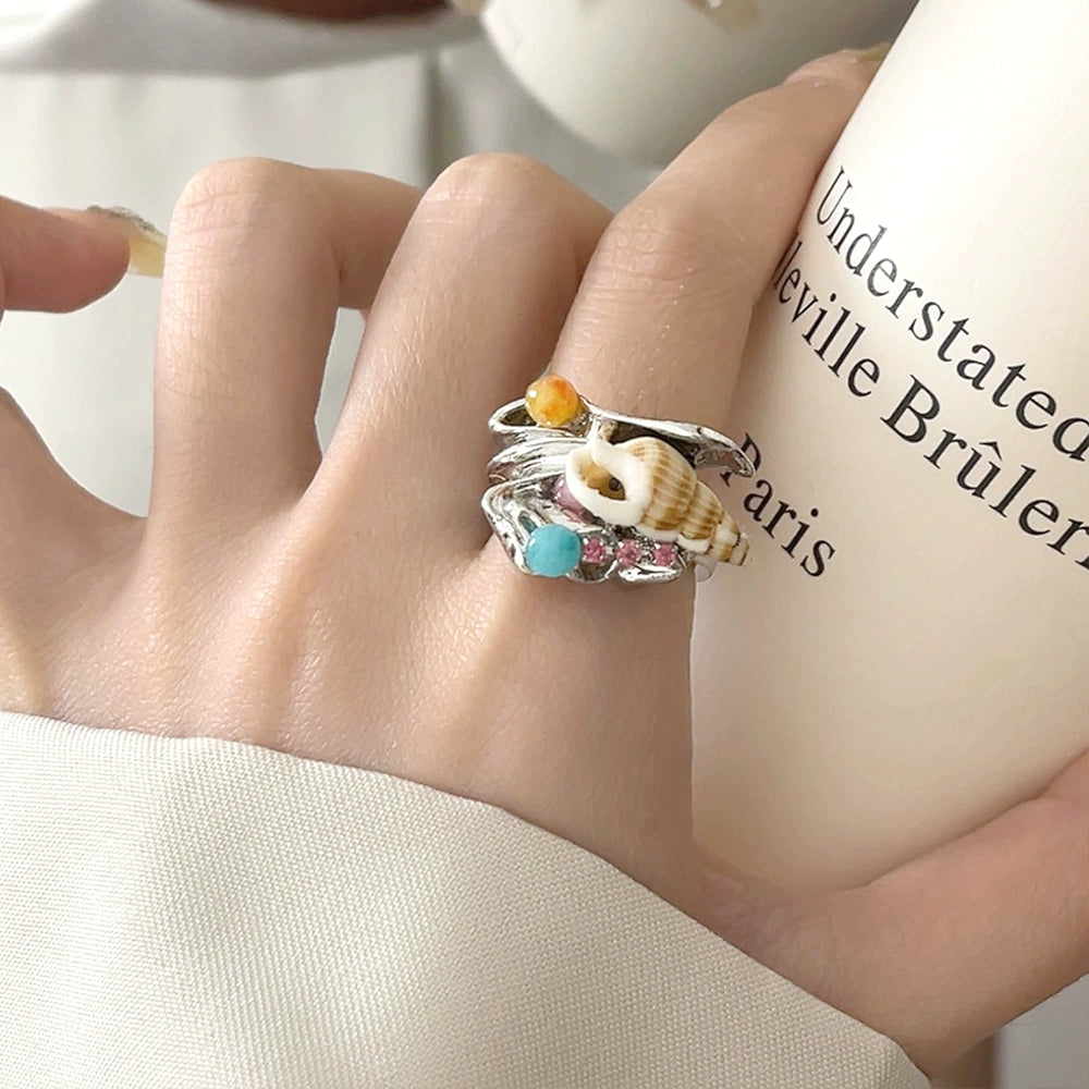 Amaryah Chinoiserie Stacking Ring - Style C [E8V99QMO]