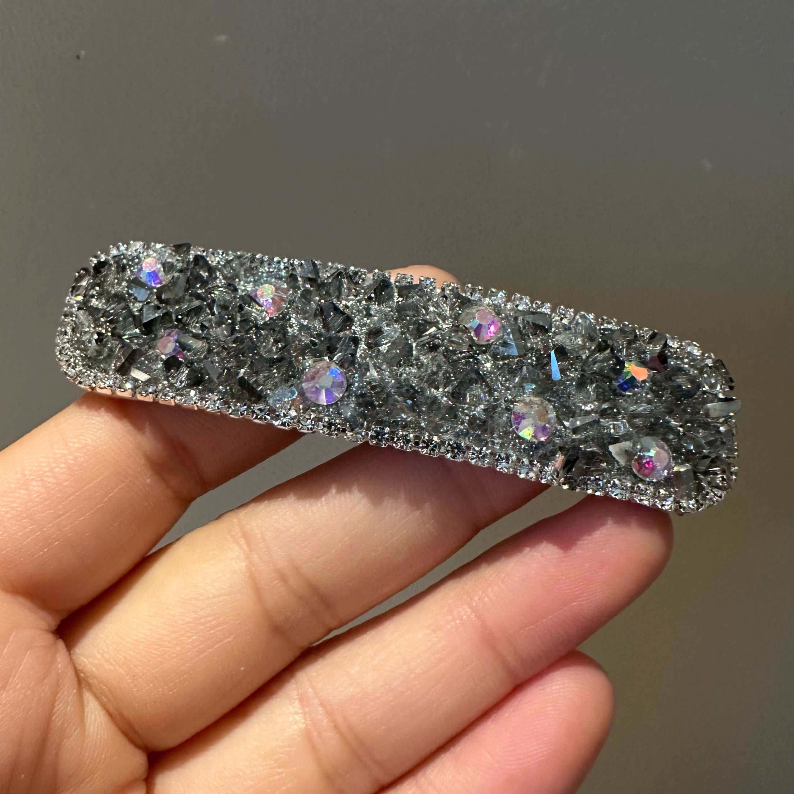 Lianne Crystal Square Hair Clip - Gray Single [TMDHPA1K]