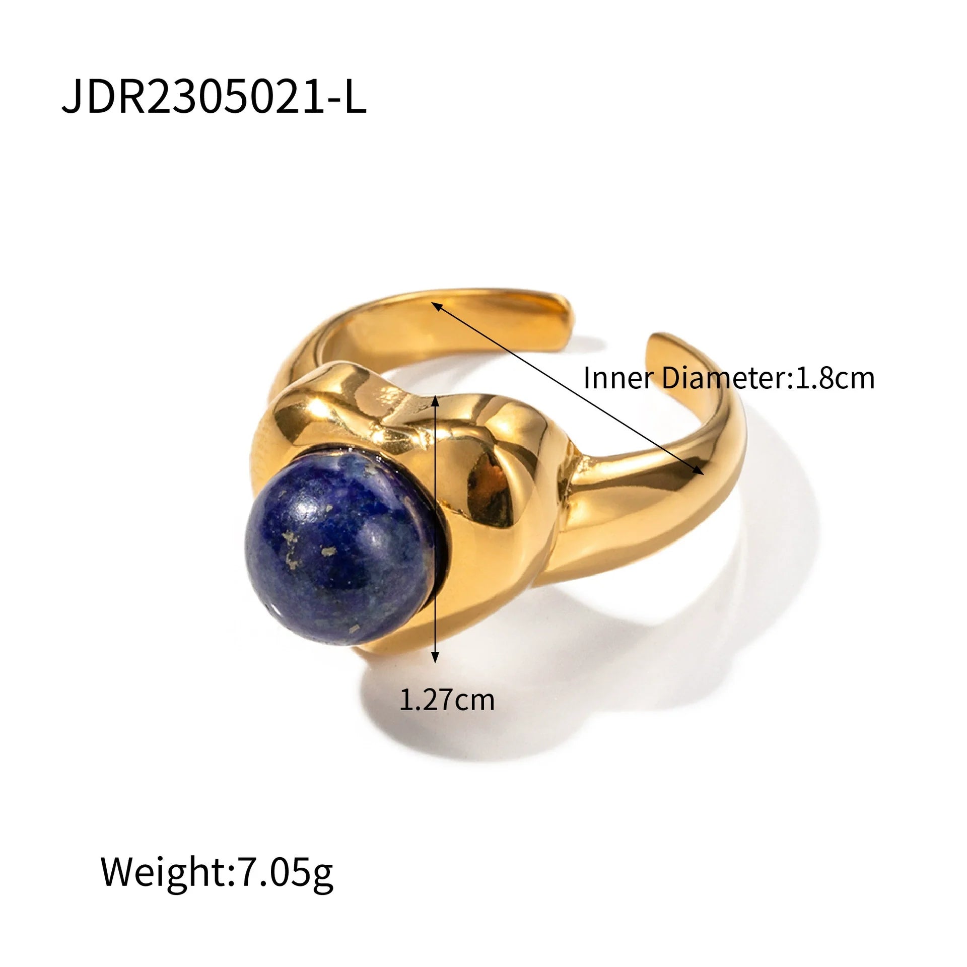 Mattie Tiger Eye Heart Ring - JDR2305021-L