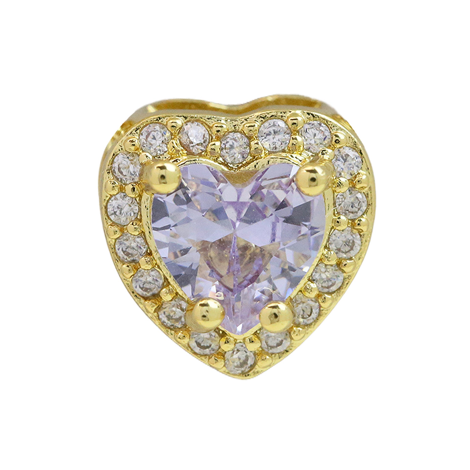 Briar Heart Initial Necklace - June Birthstone Heart [E25UIJUU]