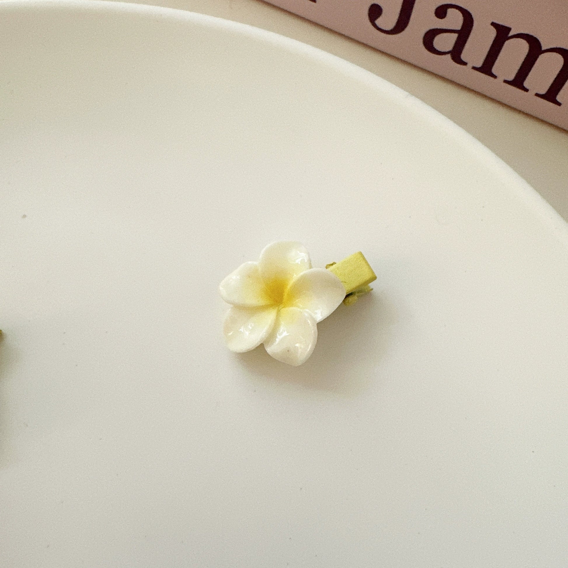 Nilah Plumeria Hair Accessories - Small Side Clip (Single) [N94Y8ZWQ]