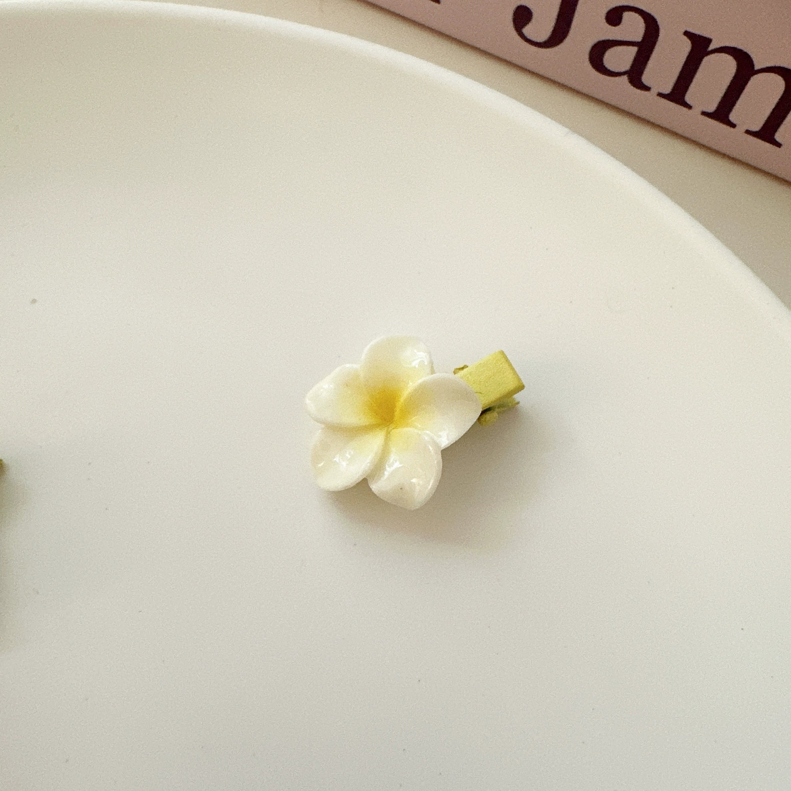Nilah Plumeria Hair Accessories - Small Side Clip (Single) [N94Y8ZWQ]