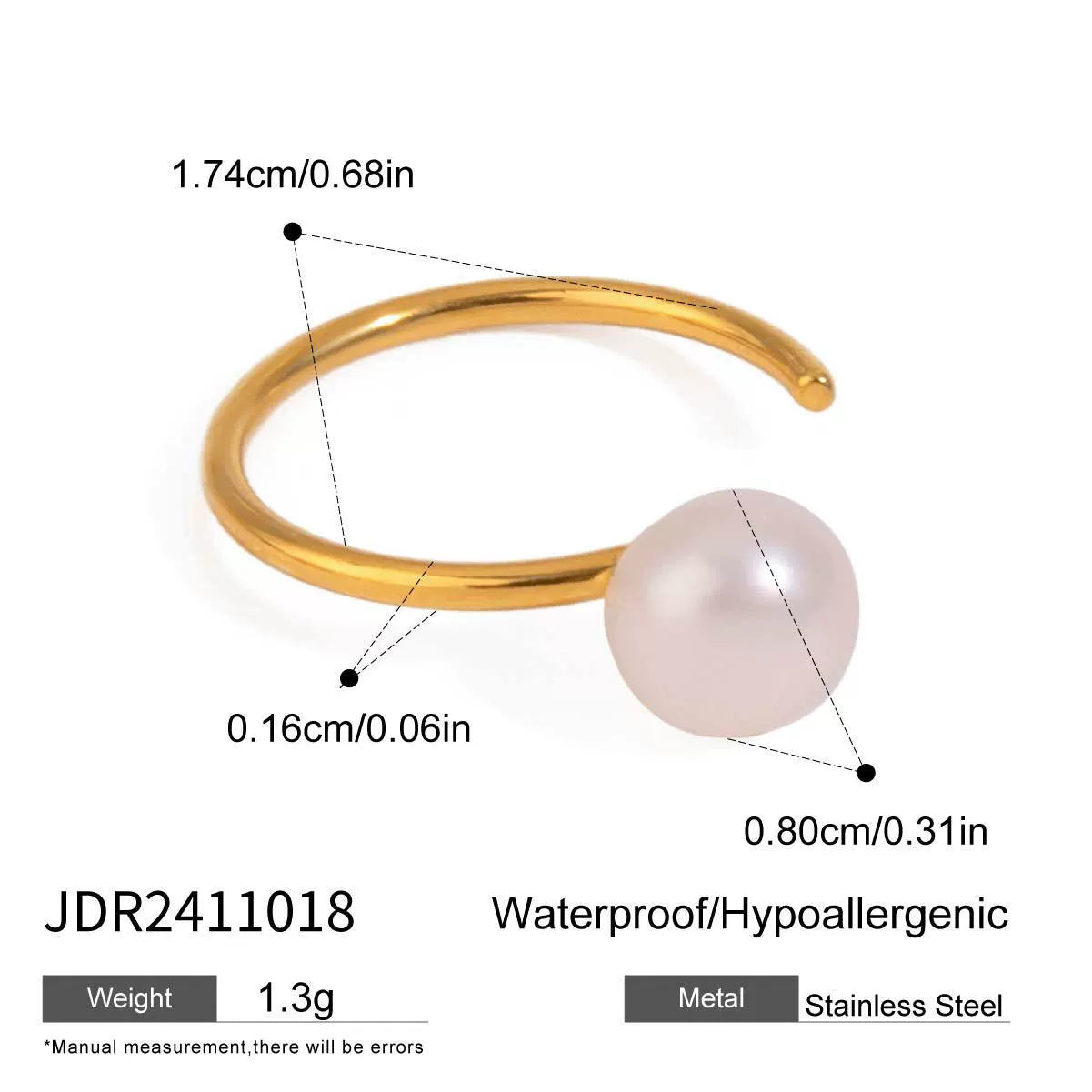 Keegan Freshwater Pearl Ring Set - JDR2411018 [0SA3PKI6]