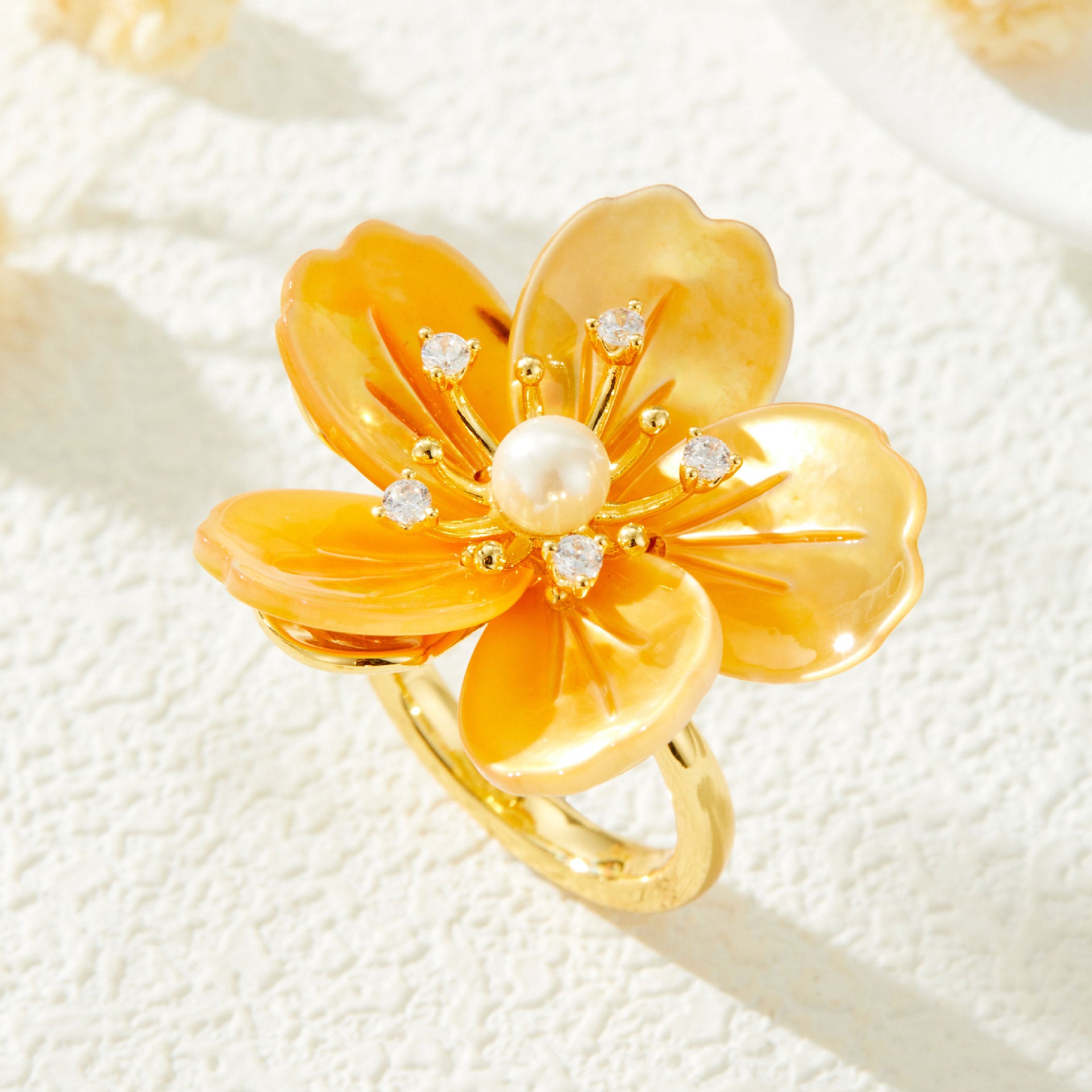 Jemma Bloom Mother-of-Pearl Ring - R17463M0110 [R3GYX1CG]