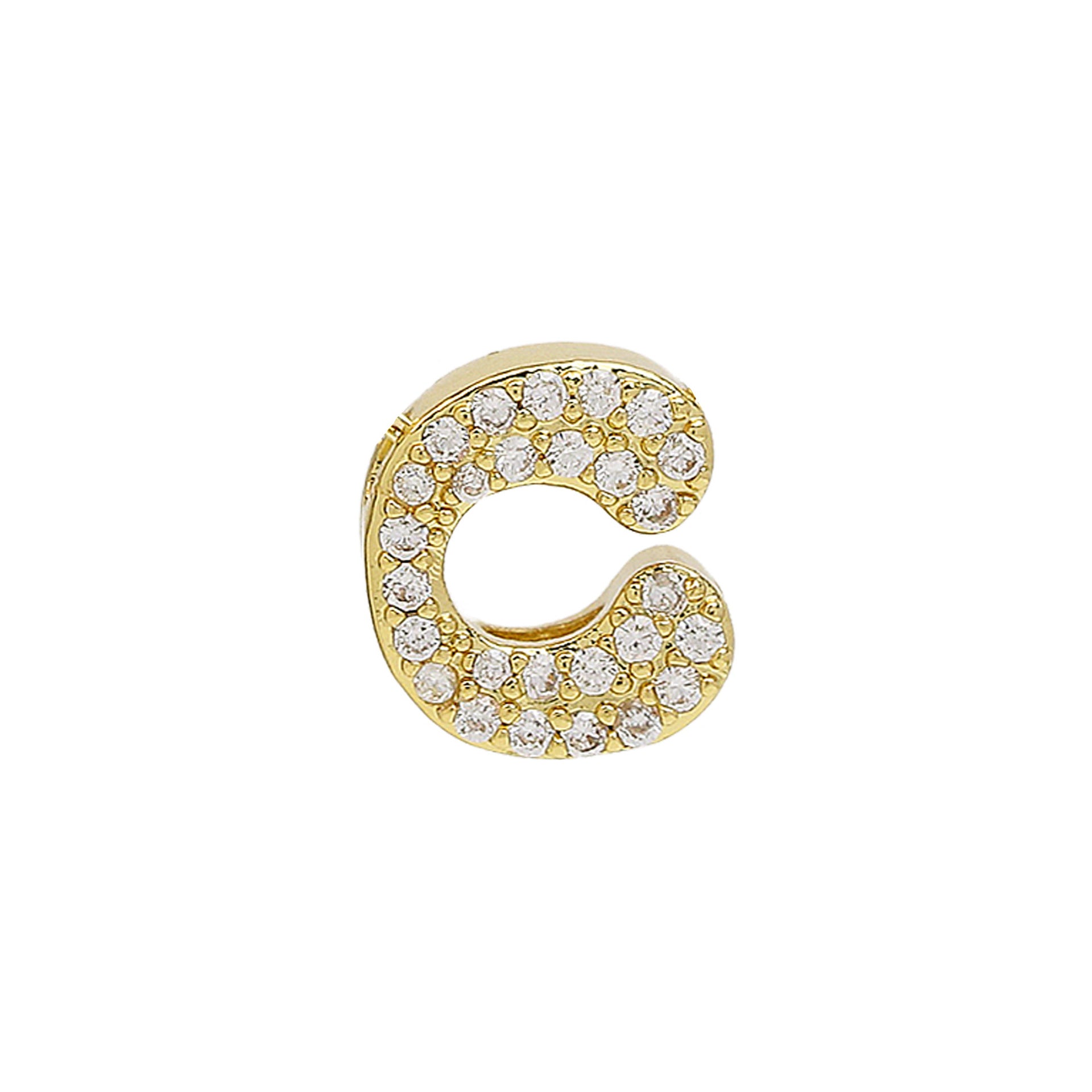 Katheryn Pave Initial Necklace - C [UBIO4OAL]