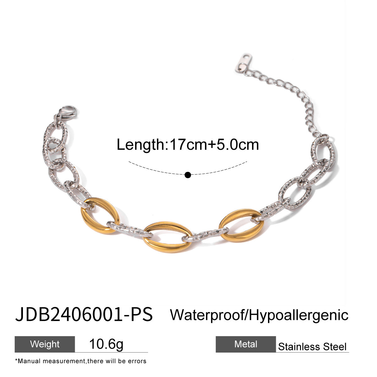 Jackeline Layered Charm Bracelet Set - JDB2406001-PS [M2C3DMLH]