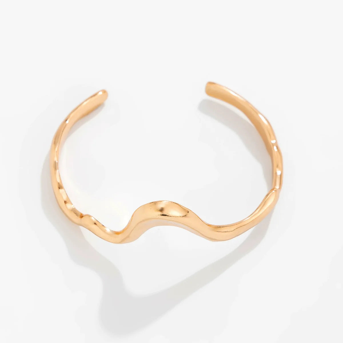 Ysabella Irregular Wave Necklace - Bracelet Gold