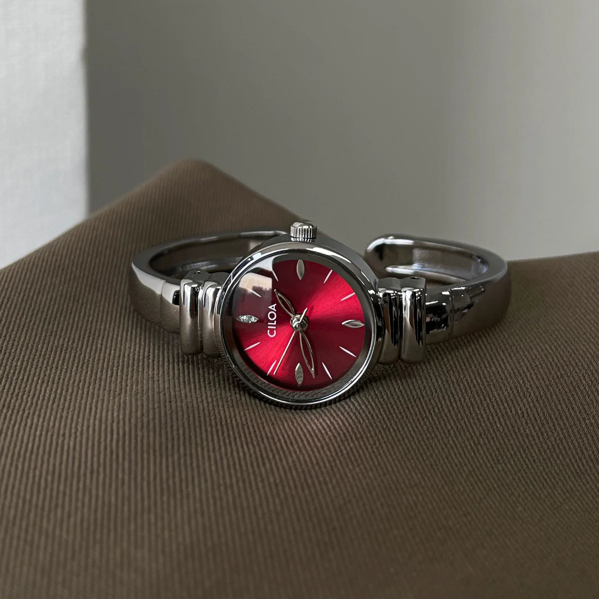 Aerabella Elegant Bracelet Watch - Wine Red