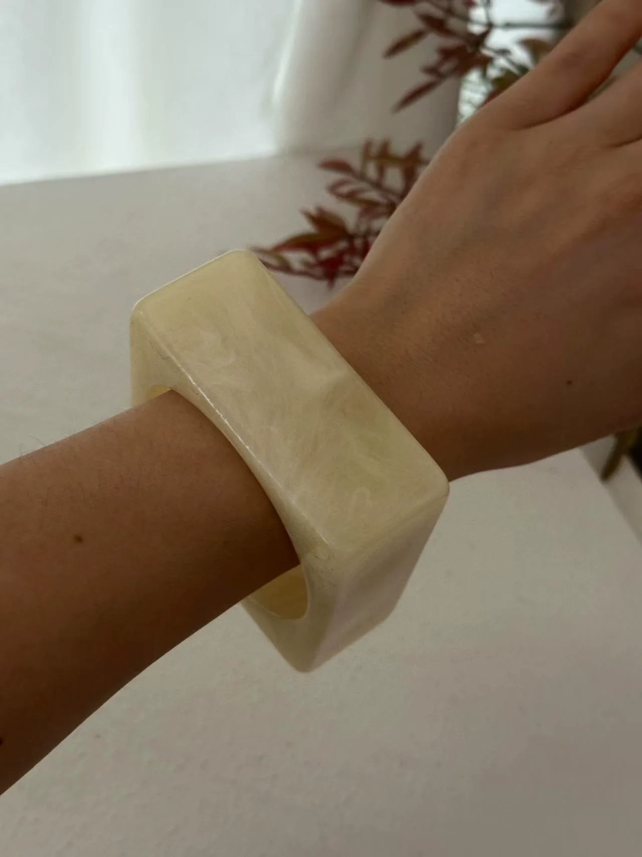 Irelyn Marble Cuff Bracelet - Square