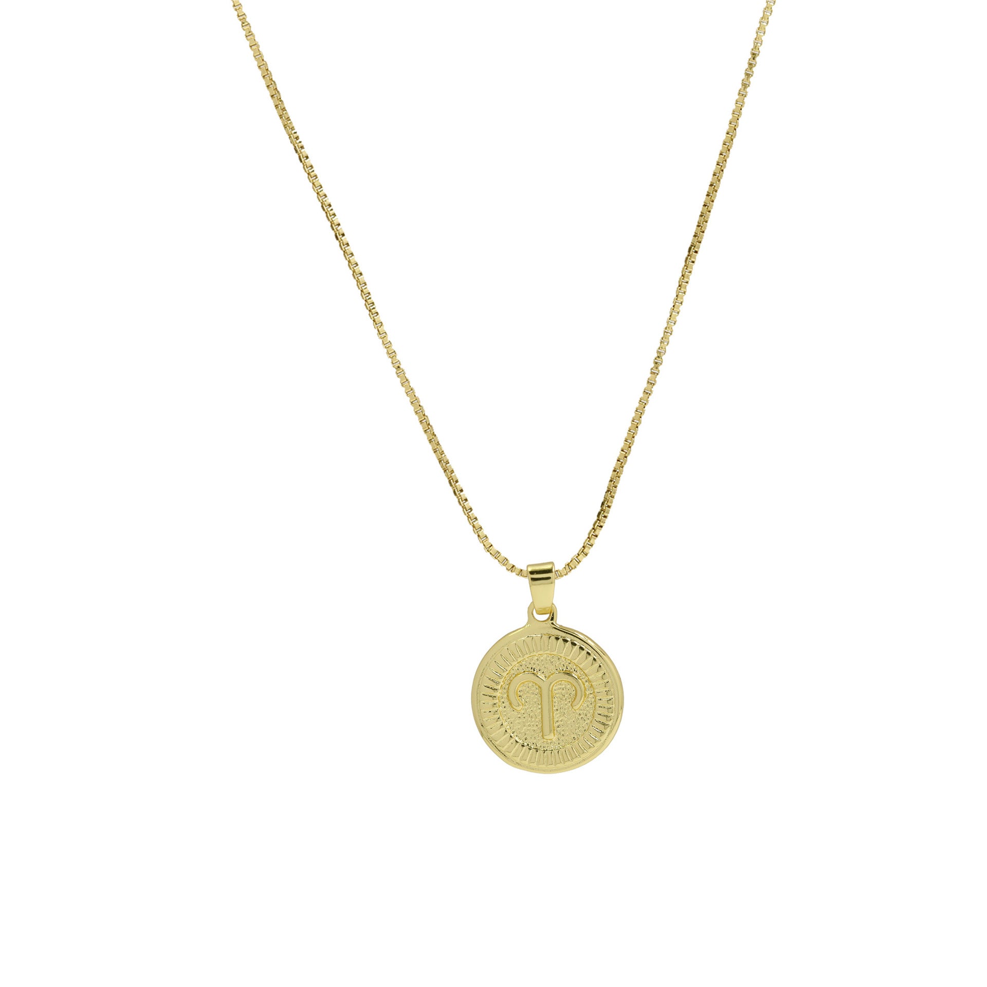Maddelyn Zodiac Coin Necklace - Aries [0C2NWH0L]