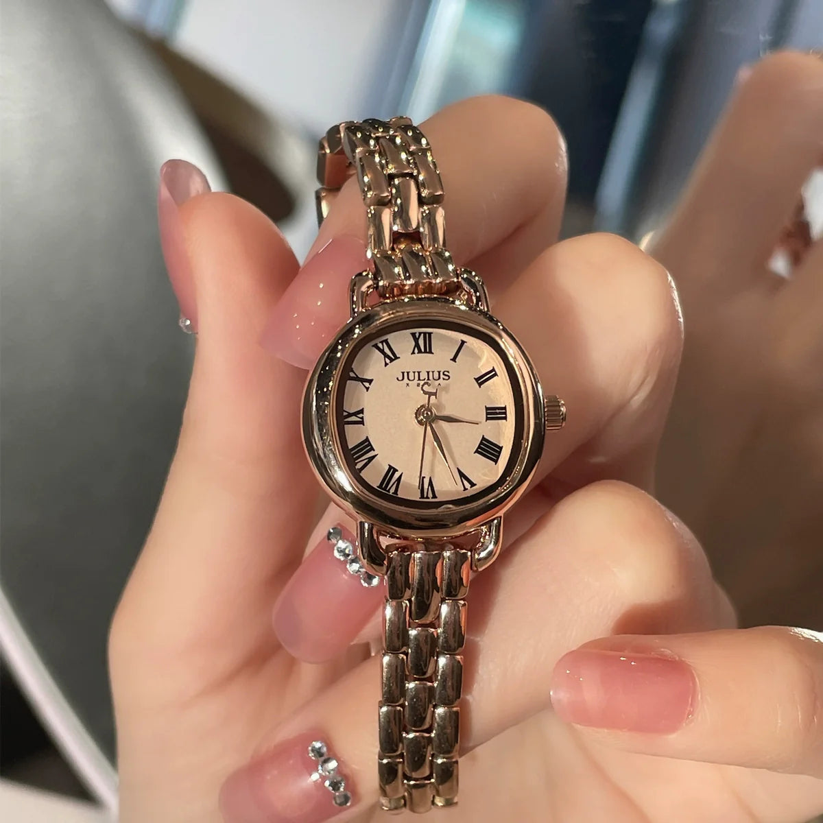 Cambria Luxe Link Watch - Rose Gold