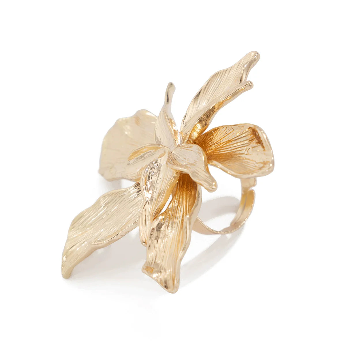 Serinity Dual Petal Ring - Light Gold