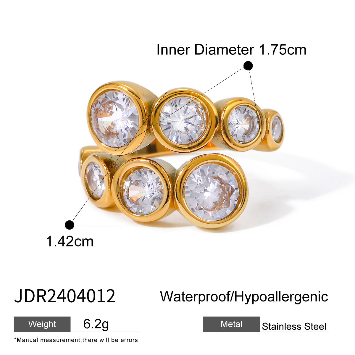 Annika Geometric Zircon Ring - JDR2404012 [BDNL9ZZV]