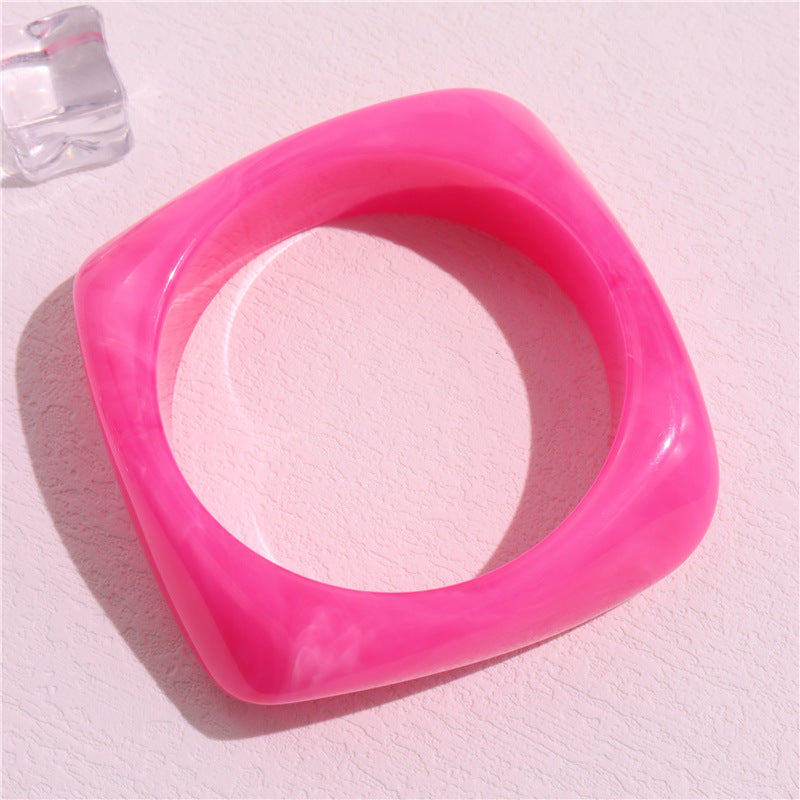 Alanni Statement Acrylic Bracelet - Style E (Inner Diameter approx 6.3cm) [16UXR489]