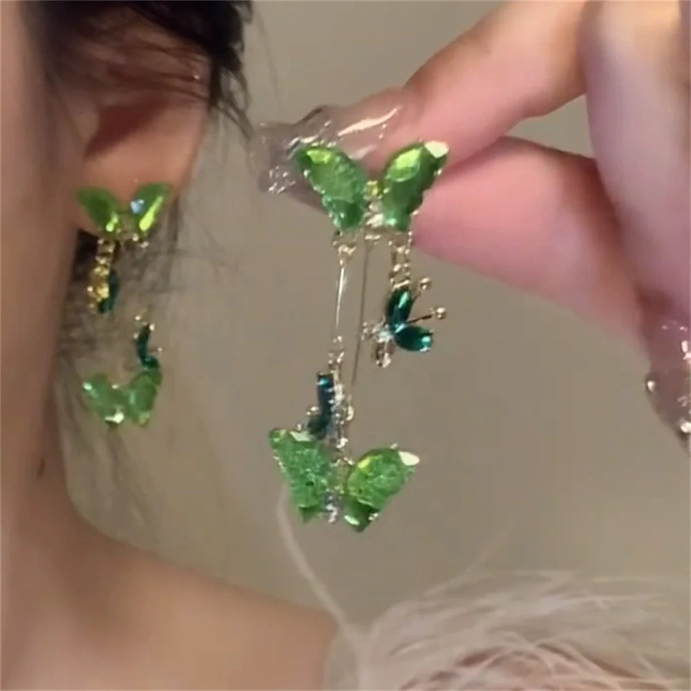 Emileigh Serene Butterfly Earrings - Fresh Green