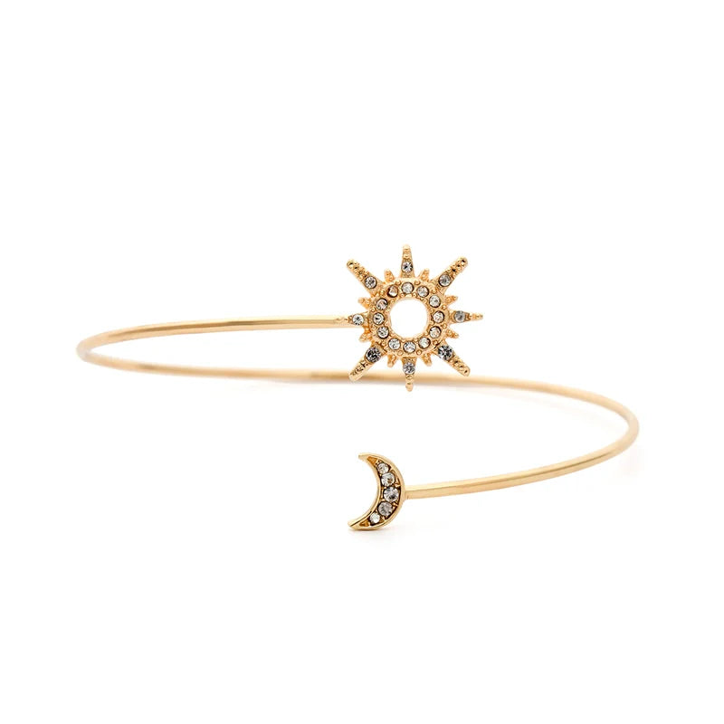 Charlotte Celestial Cuff Bracelet - Gold