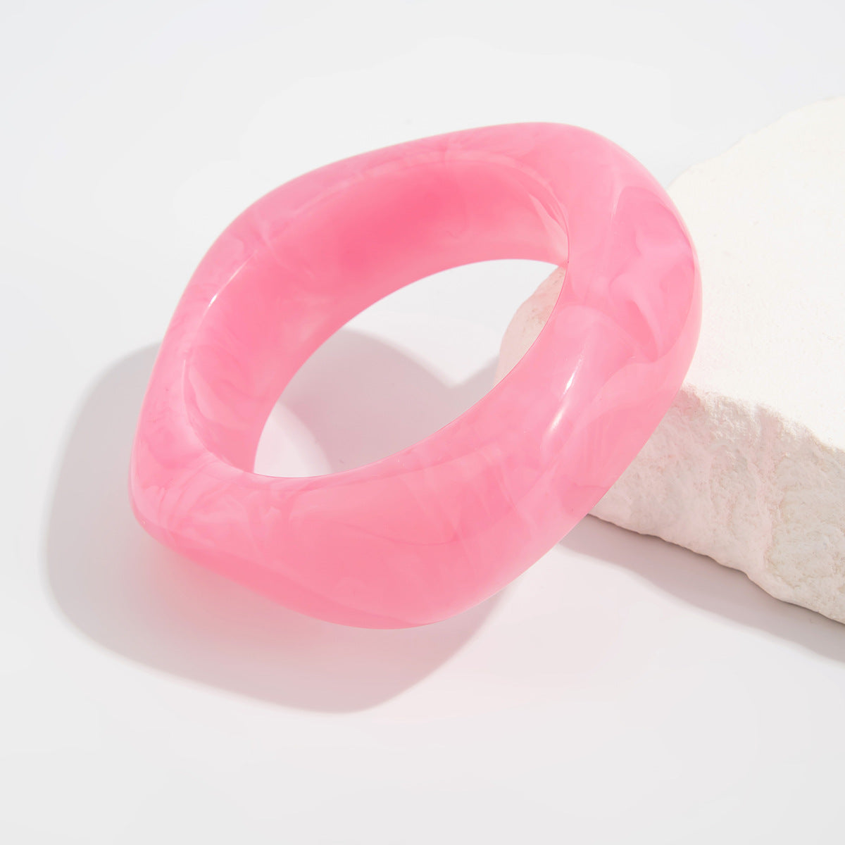 Ahmiya Wave Resin Bangle - Pink [LGFYYJ9I]