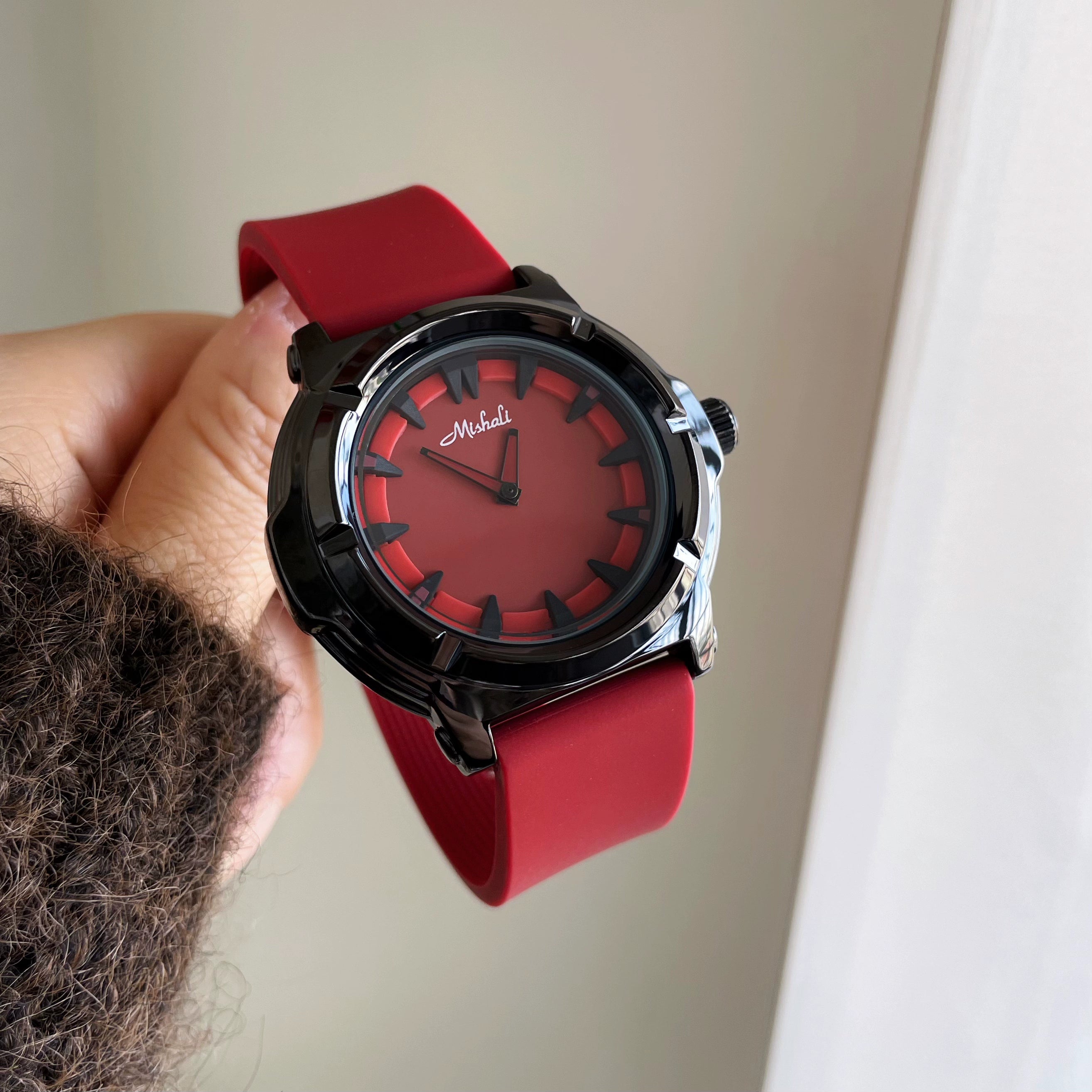 Giselle Bold Contrast Watch - Red [48G65UQV]