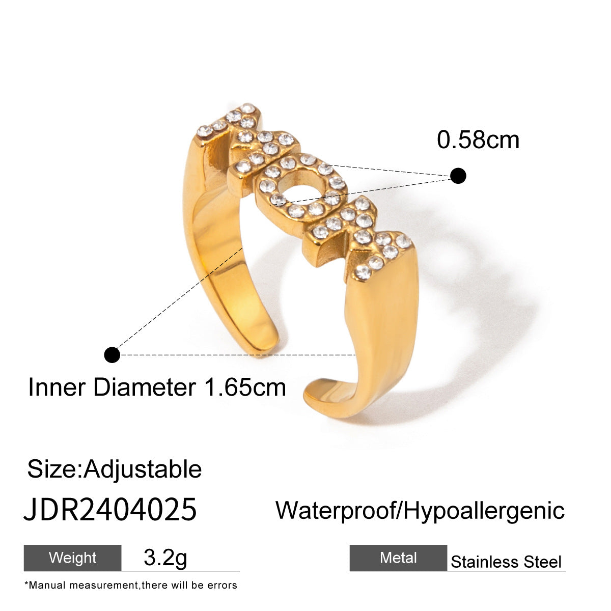 Elisheva Sculptural Steel Ring - Design JDR2404025 [LE7CPTOW]