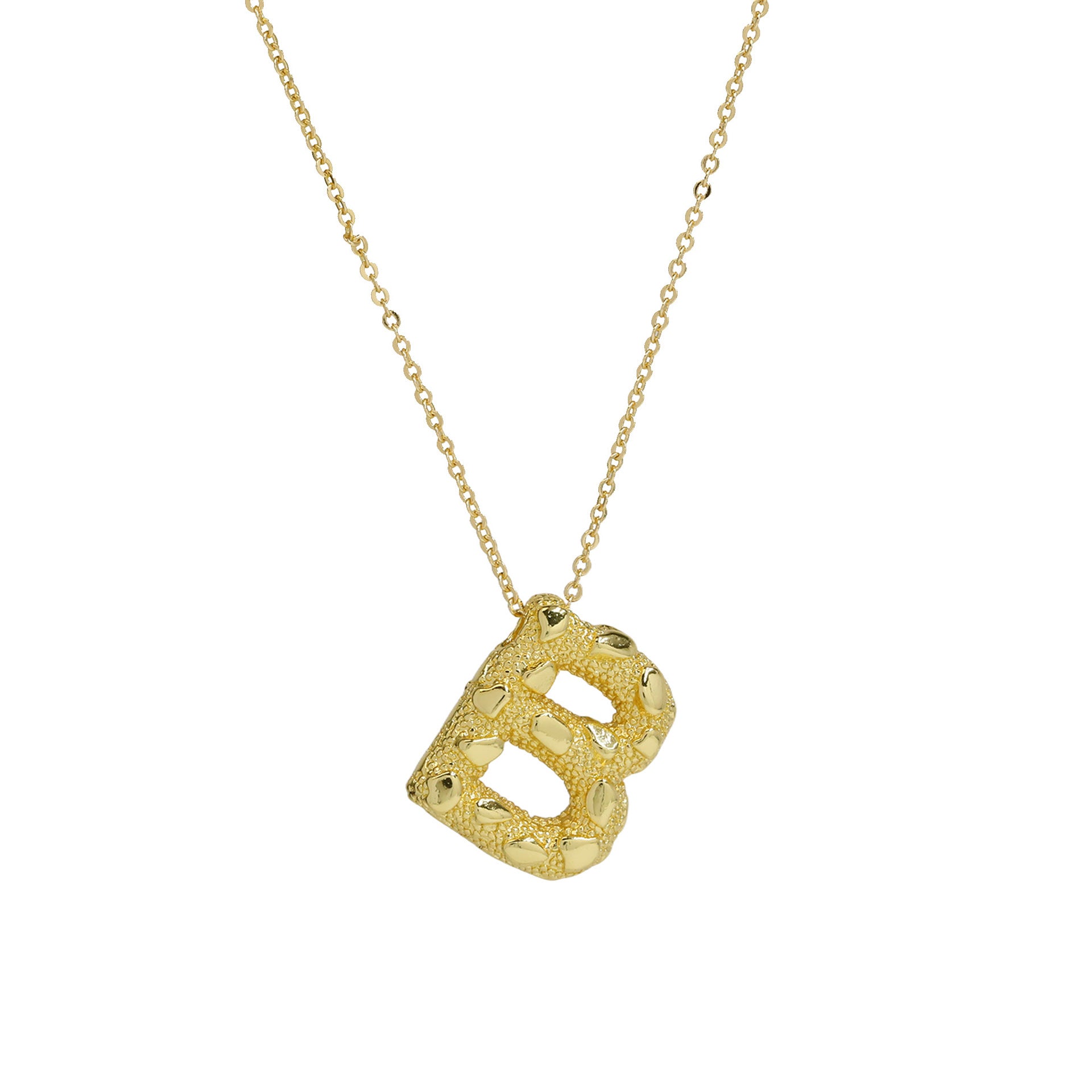 Akari Bubble Letter Necklace - B [RY64KNTH]