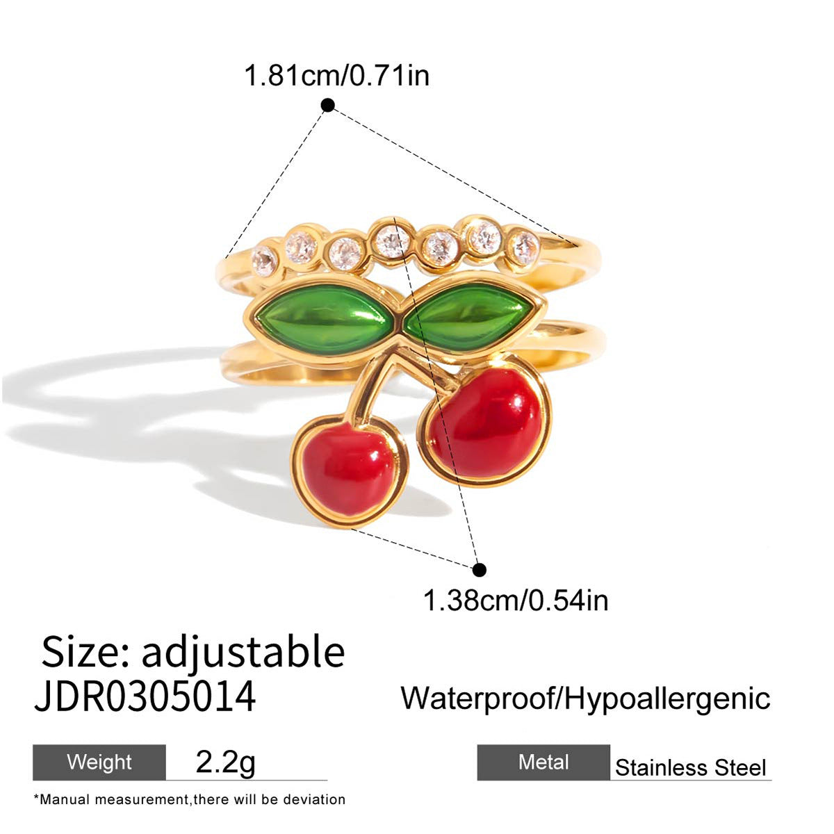 Haylee Cherry Zircon Ring - JDR0305014 [UMBXB0MA]
