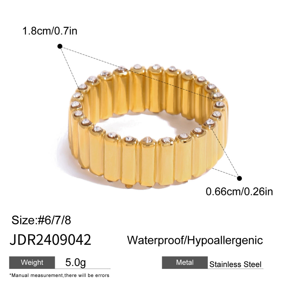 Zanyla Floral Zircon Bracelet - JDR2409042-7 [5AUVW5TM]