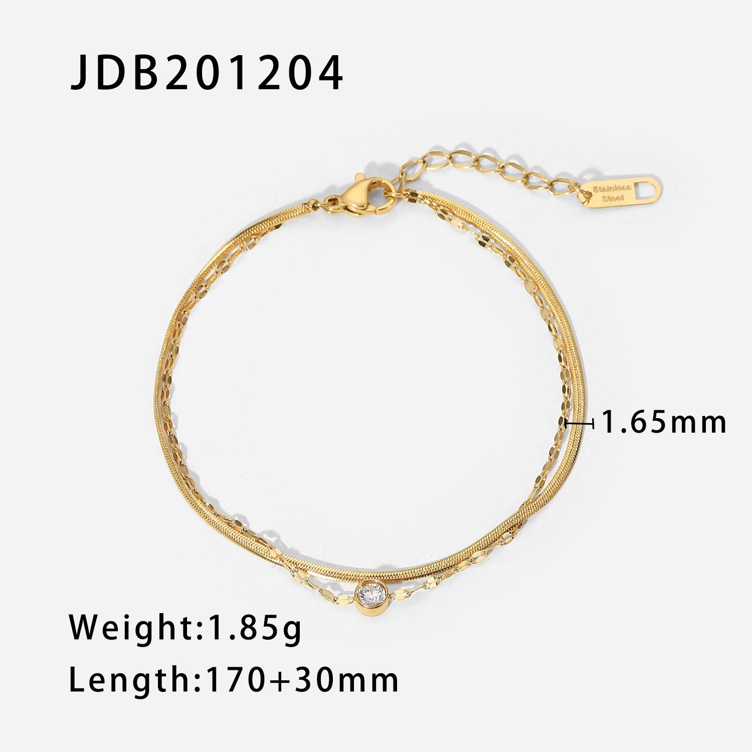 Prisha Metal Pearl Bracelet - JDB201204 [SX87KWUF]