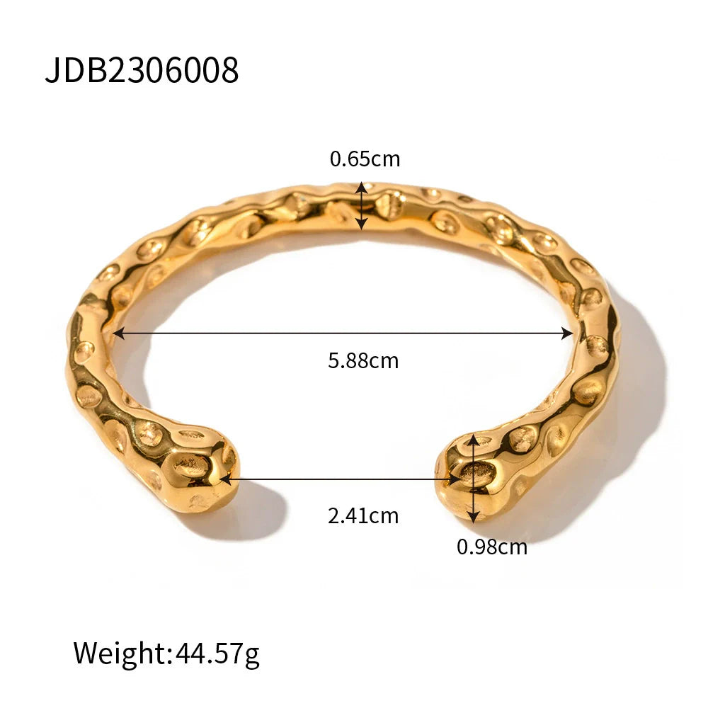 Ryder Gold Hammered Studs - JDB2306008