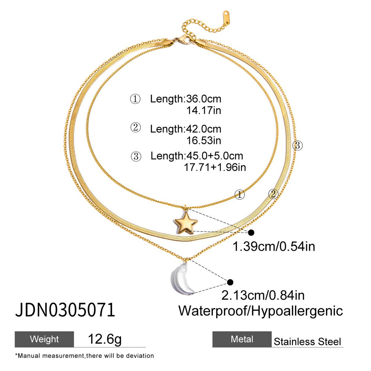 Kelahni Star Moon Jewelry Set - JDN0305071 [Q5LJJJ8S]