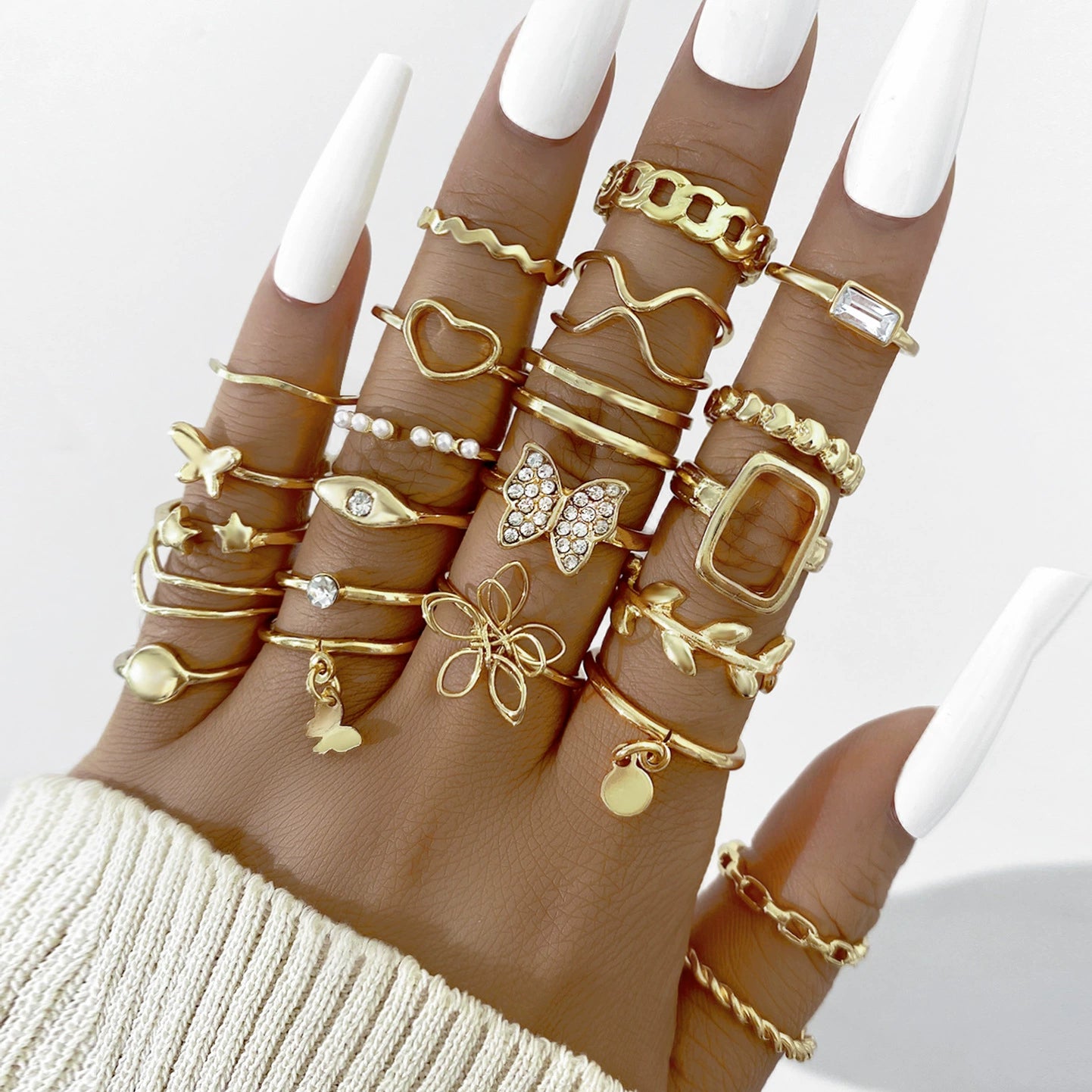 Kassidy Butterfly Ring Set - Style 7 [QGQWN714]
