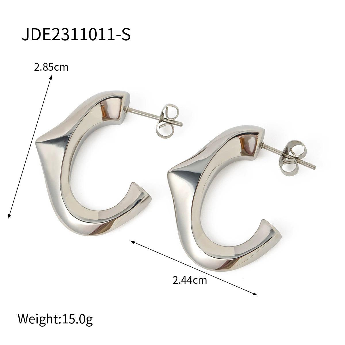 Ruthann Modern Pearl Earrings - JDE2311011-S [36FKPPC8]