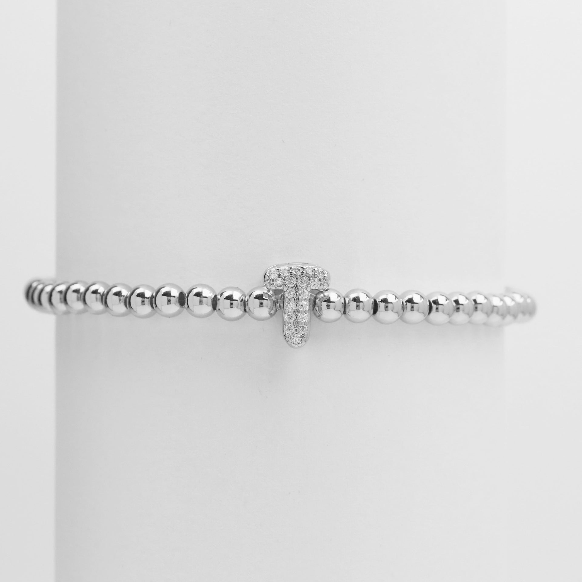Aloni Bubble Letter Bracelet - Silver T [A44HV7HL]