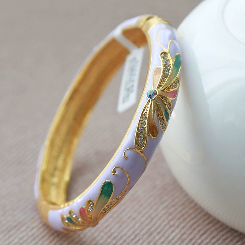 Angel Pave Open Cuff Bracelet - Light Purple (6 cm Opening) [ARDAGY0B]