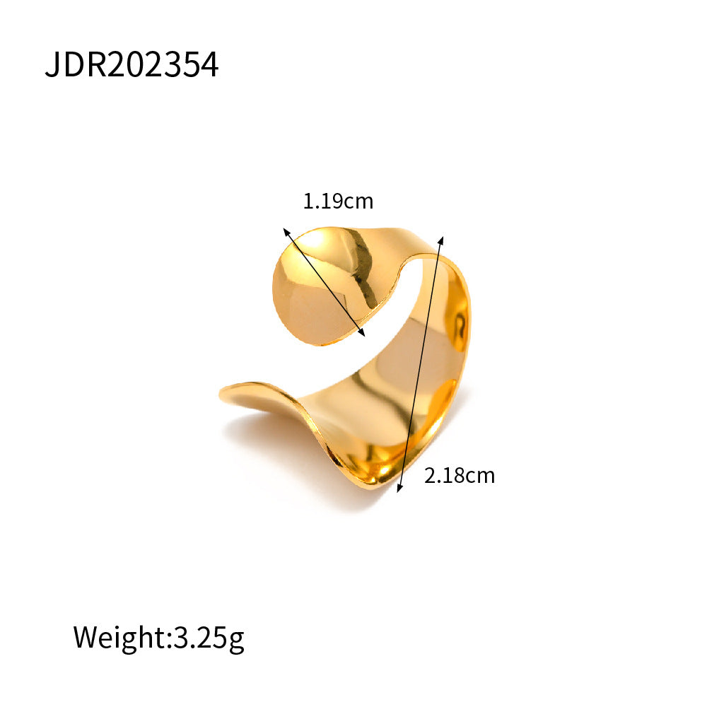 Mishika Paperclip Pearl Ring - JDR202354 [P8JKYOKB]