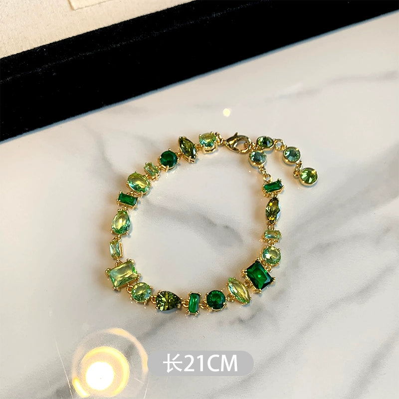 Allura Candy Green Gemstone Collection - Green Candy Bracelet [KXN1RBV2]