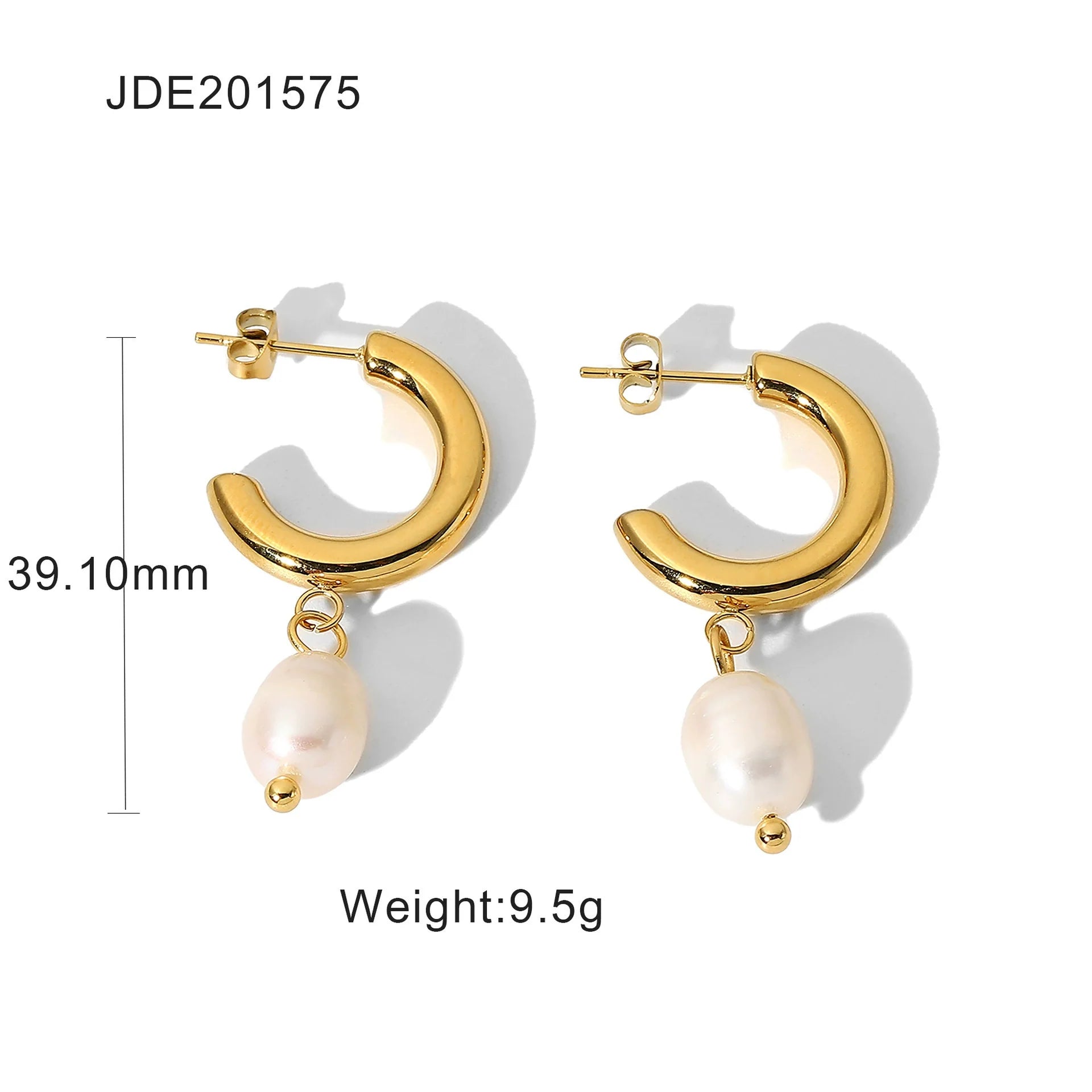 Marygrace 18K Gold Pearl Earrings - JDE201575
