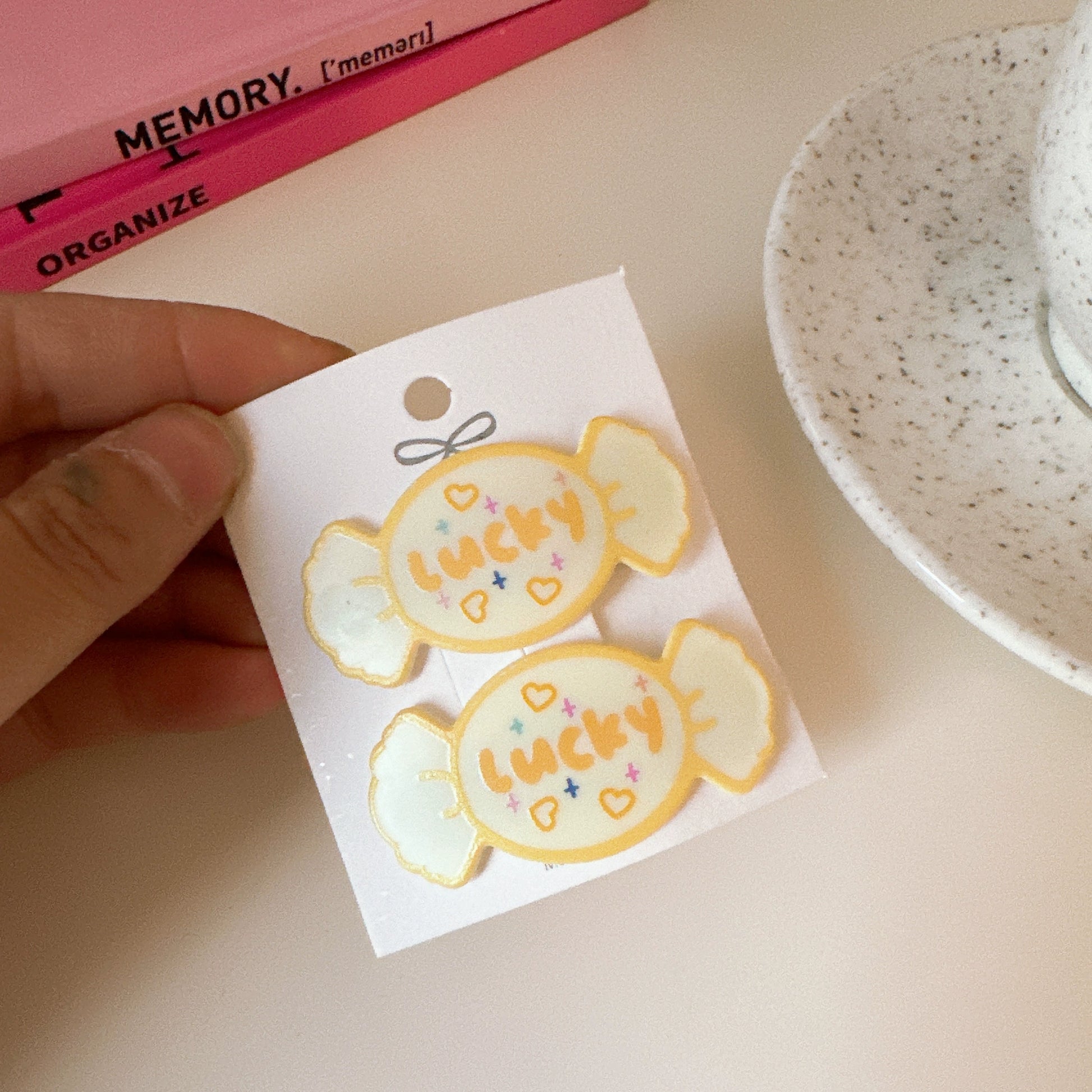 Mckenna Sweet Candy Hair Clips - Yellow (Pair) [VTYVE9E0]