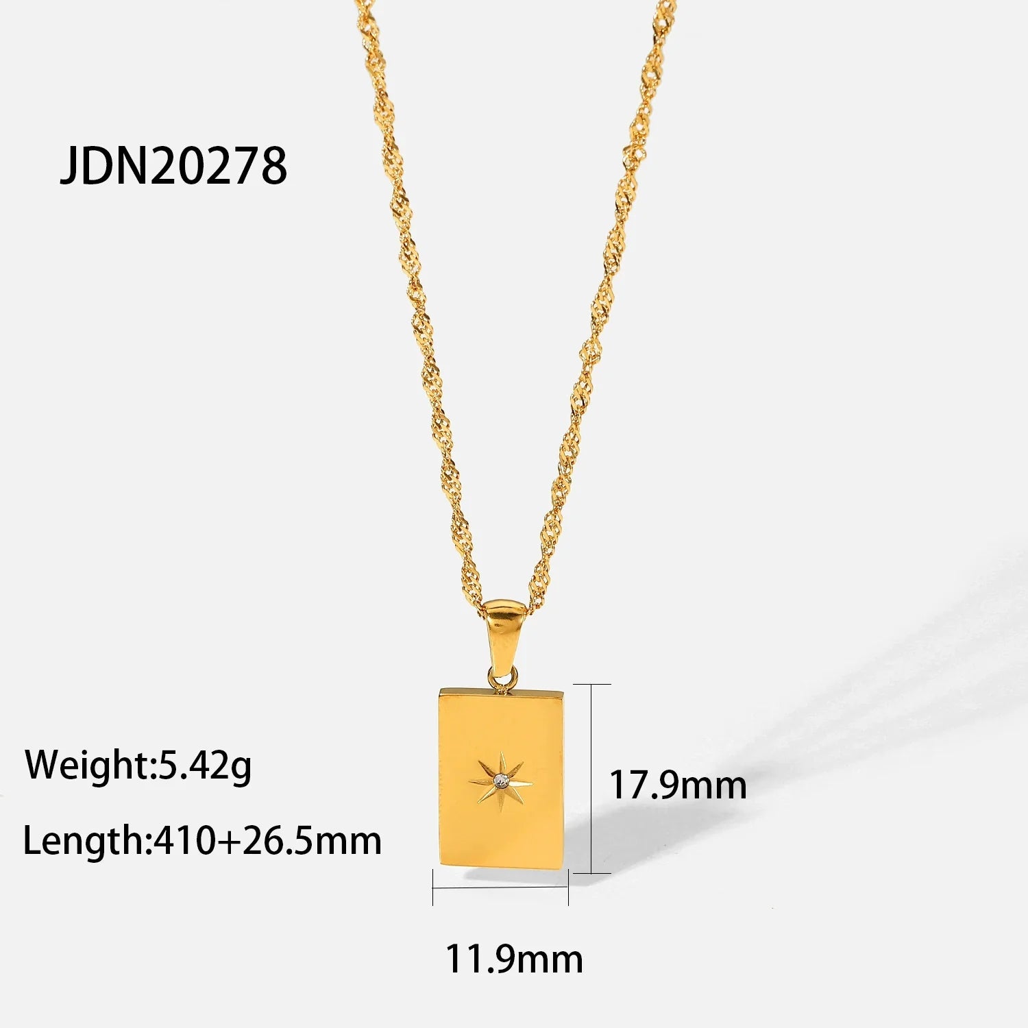 Samara Gilded Starburst Necklace - JDN20278