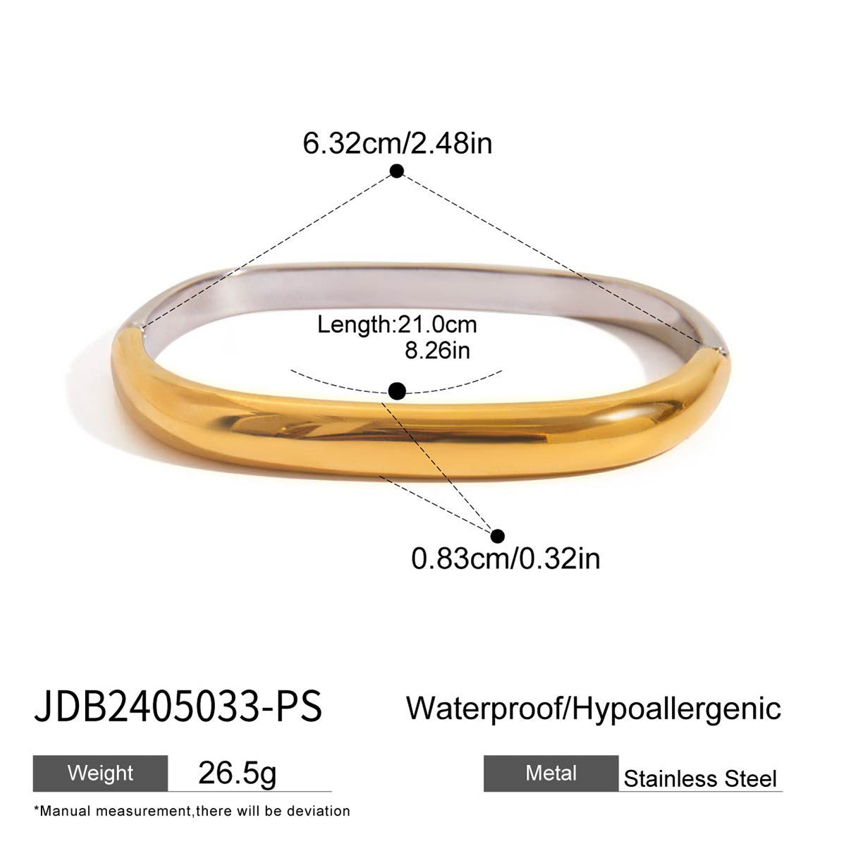 Layla Geometric Link Bracelet - Dark Tone [CN5GX3W6]