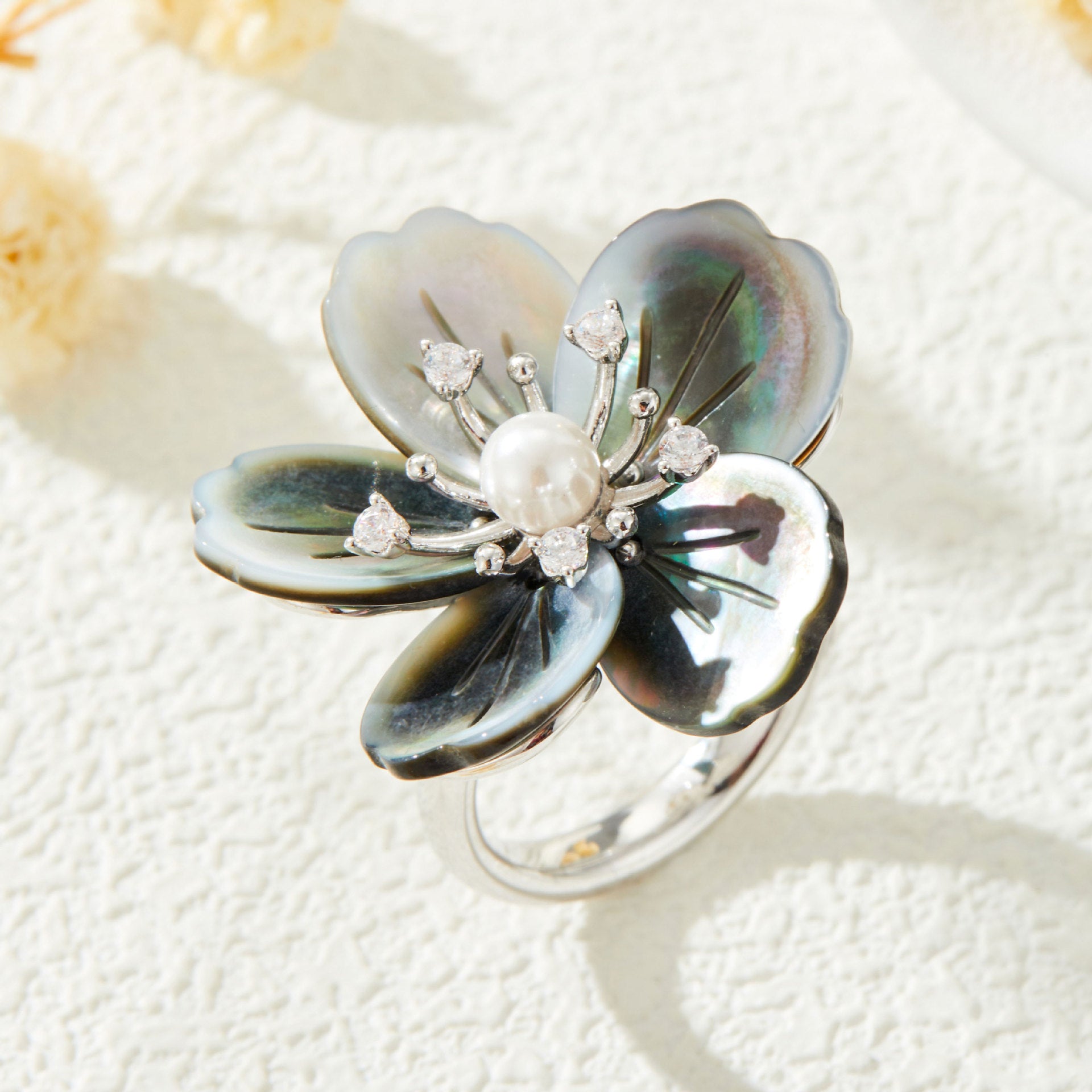 Jemma Bloom Mother-of-Pearl Ring - R17463K002 [97U1G9NL]