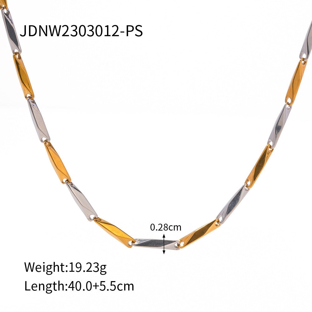 Rosalynn Layered Charm Necklace - Silver Simple Layered [VW1P6EKA]