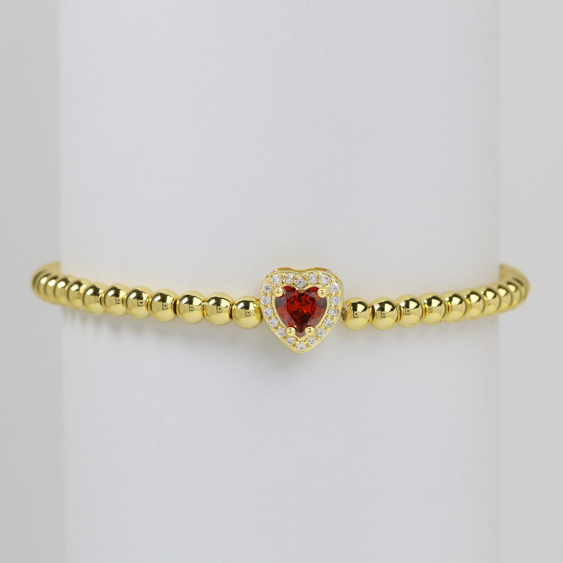 Lillyana Birthstone Charm Bracelet - January Birthstone [BPTMKP3W]