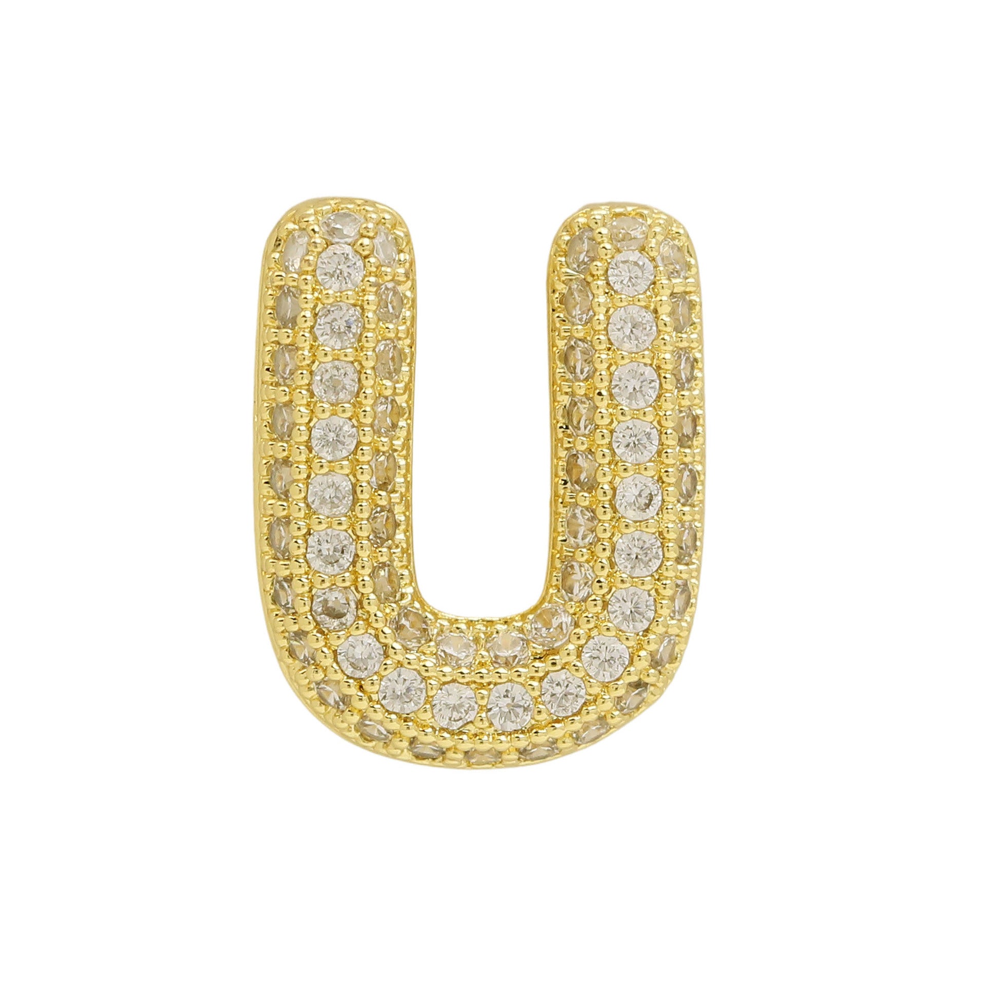 Israa Gold Bubble Letter Bracelet - U [ZFRDUJE3]