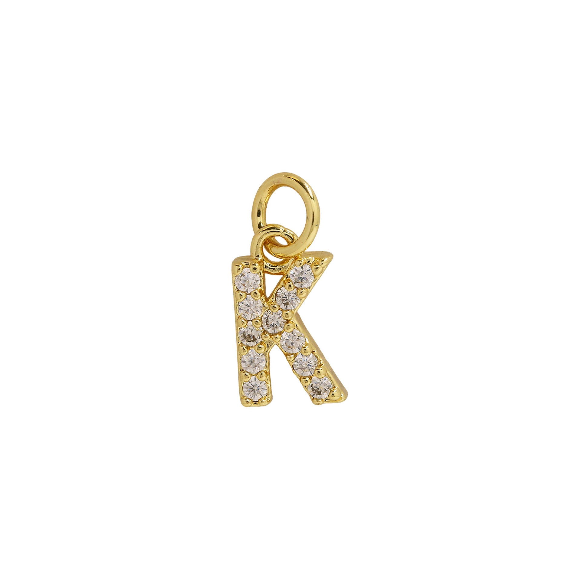 Leilah Zircon Initial Necklace - K [FBHZGFPR]