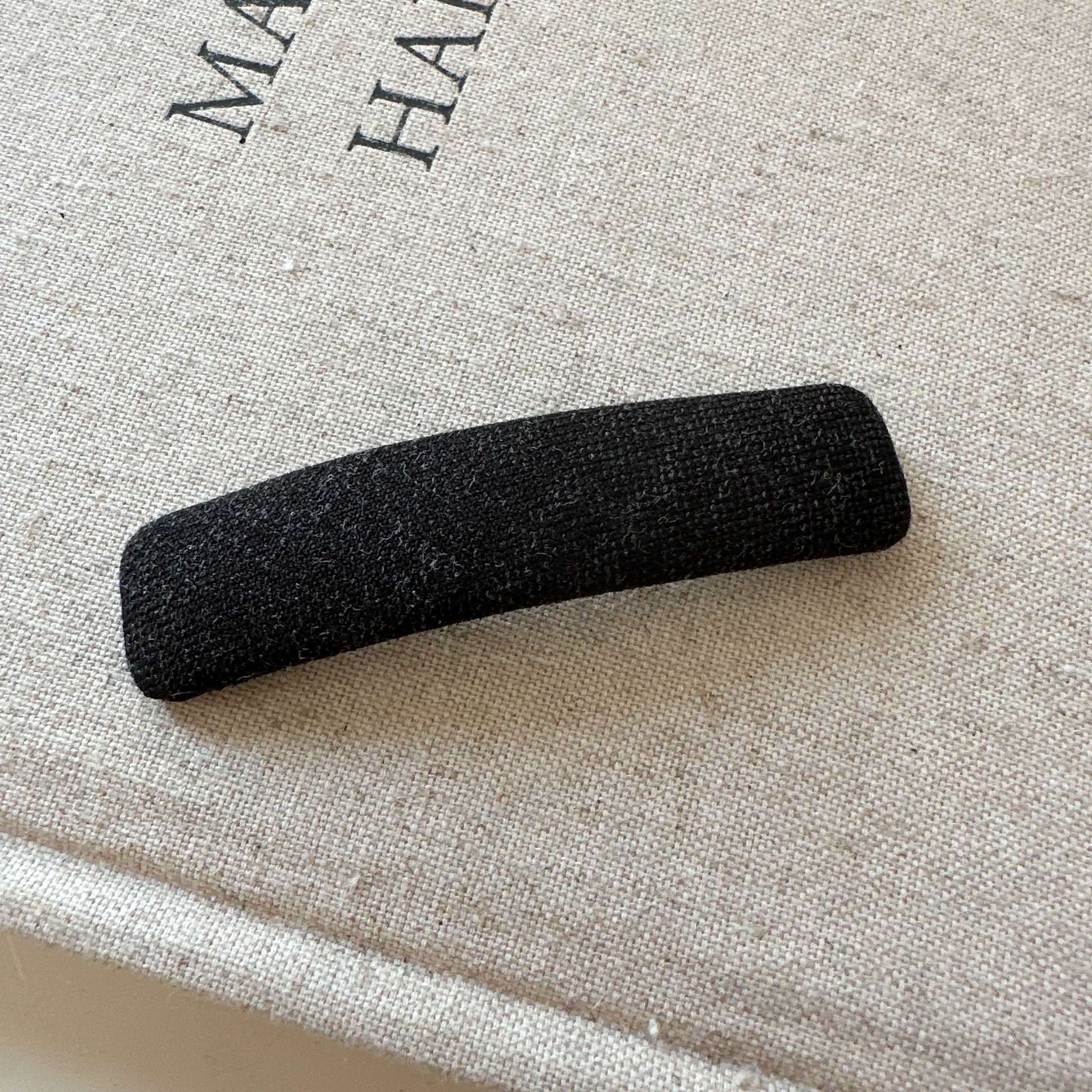 Yelitza Minimalist Fabric Hair Clip - Black Square (Single) [F0VD39RU]