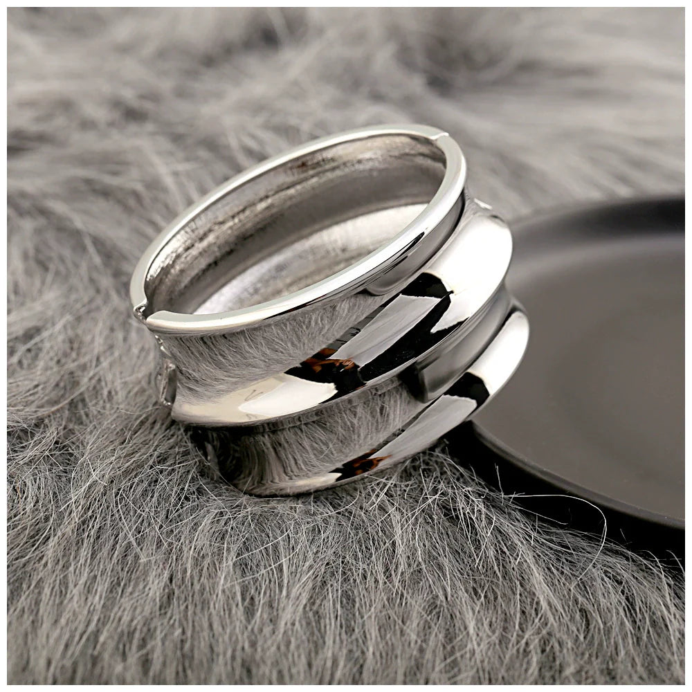 Imogen Polished Cuff Bracelet - Silver Bracelet