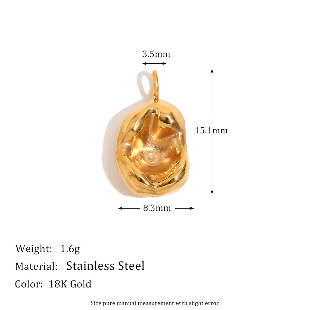 Kambri Luxe Charm Pendants - Meteorite Crater Pendant - Gold [DHQXJSN3]